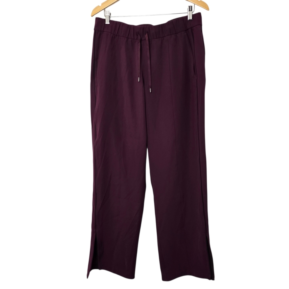 Lululemon On the Right Track Maroon Track Pants | Size 10
